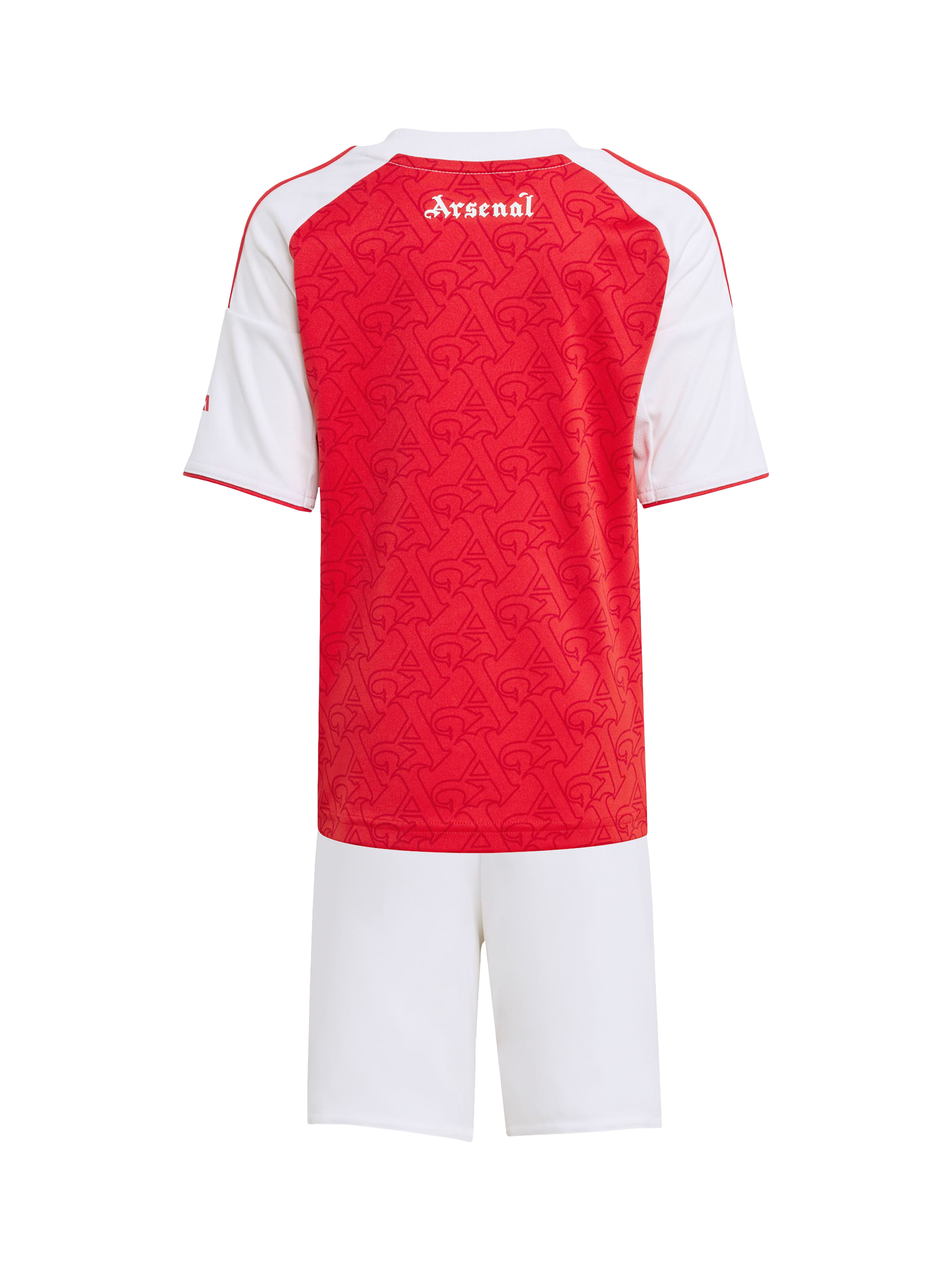 Product image 5 of 7, which shows adidas Kids' Arsenal Football Club Home Mini Kit, Betsca/White, 2-3 years