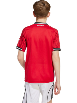 adidas Kids' Manchester United Home Jersey Top, Red - view 2, Red