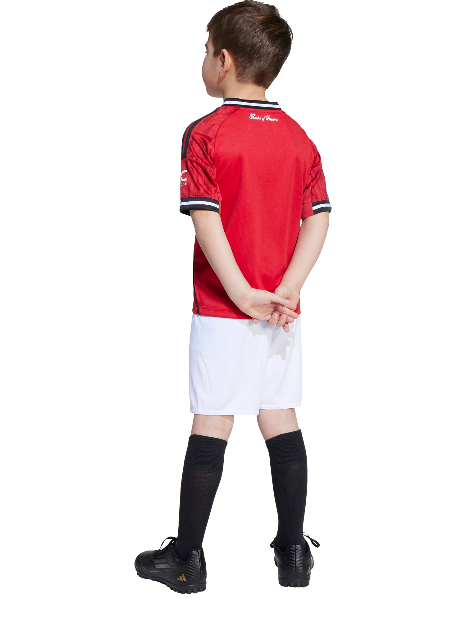 Product image 2 of 8, which shows adidas Kids' Manchester United Football Club Home Mini Kit, Red, 2-3 years