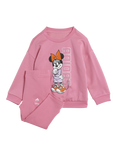 adidas Kids' Minnie Mouse Cotton Blend T-Shirt and Joggers Set, Pink