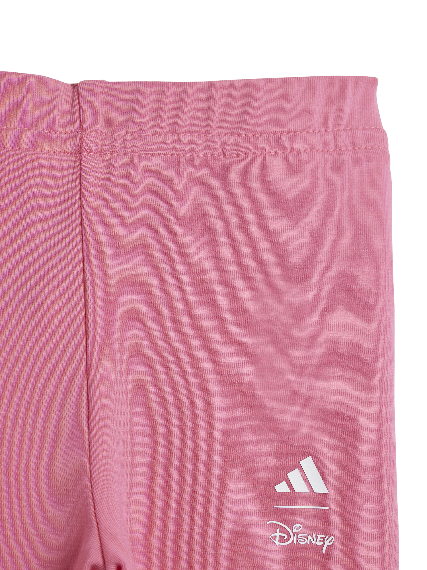 Product image 5 of 6, which shows adidas Kids' Minnie Mouse Cotton Blend T-Shirt and Joggers Set, Pink, 9-12 months