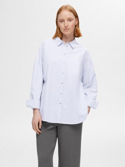 SELECTED FEMME Nova Oxford Shirt, White, White