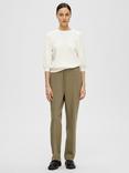Selected Tenny Puff Sleeve Sweatshirt, White