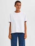 Selected Essential Boxy Fit T-Shirt, White