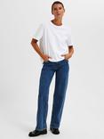 Selected Essential Boxy Fit T-Shirt, White