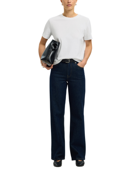 Selected Essential Boxy Fit T-Shirt, White - view 2, White