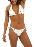 Accessorize Embroidered Suns Bikini Bottoms, Ivory