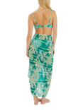 Accessorize Palm Tree Sarong, Green