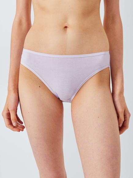 John Lewis Marl Stretch Bikini Knickers, Pack of 5, Pinks - view 2, Pinks