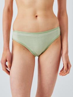 John Lewis Cotton Blend Bikini Knickers, Pack of 5, Stripe - view 2, Stripe