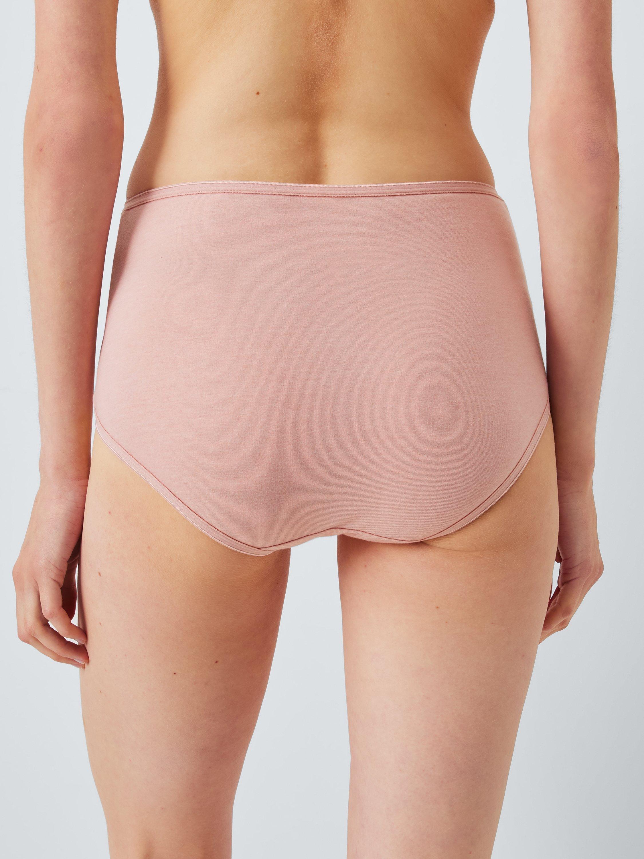 Product image 3 of 4, which shows John Lewis Cotton Blend Full Briefs, Pack of 5, Pinks, 8