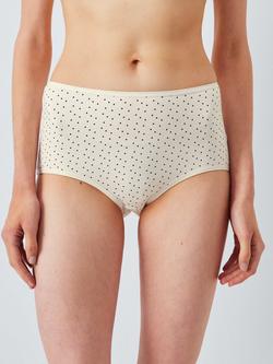 John Lewis Cotton Blend Full Briefs, Pack of 5, Spot - view 2, Spot
