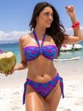 Pour Moi Malibu Adjustable Bikini Bottoms, Purple/Multi