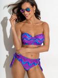 Pour Moi Malibu Adjustable Bikini Bottoms, Purple/Multi