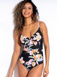 Pour Moi St Kitts Underwired Non-Padded Swimsuit, Black/Multi