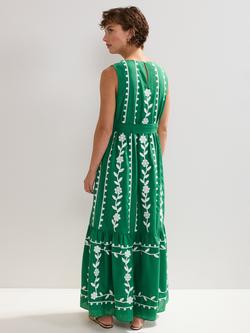 Phase Eight Ida Floral Maxi Dress, Green - view 2, Green