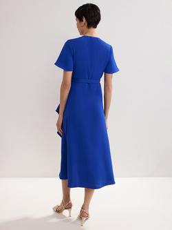 Phase Eight Julissa Wrap Dress, Blue - view 2, Blue