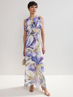 Phase Eight Rachel Floral Ruffle Dress, Multi, Multi