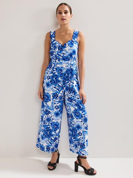 Phase Eight Tamzin Jumpsuit, Blue/Multi