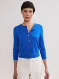 Phase Eight Robin Button Cardigan, Blue, Blue