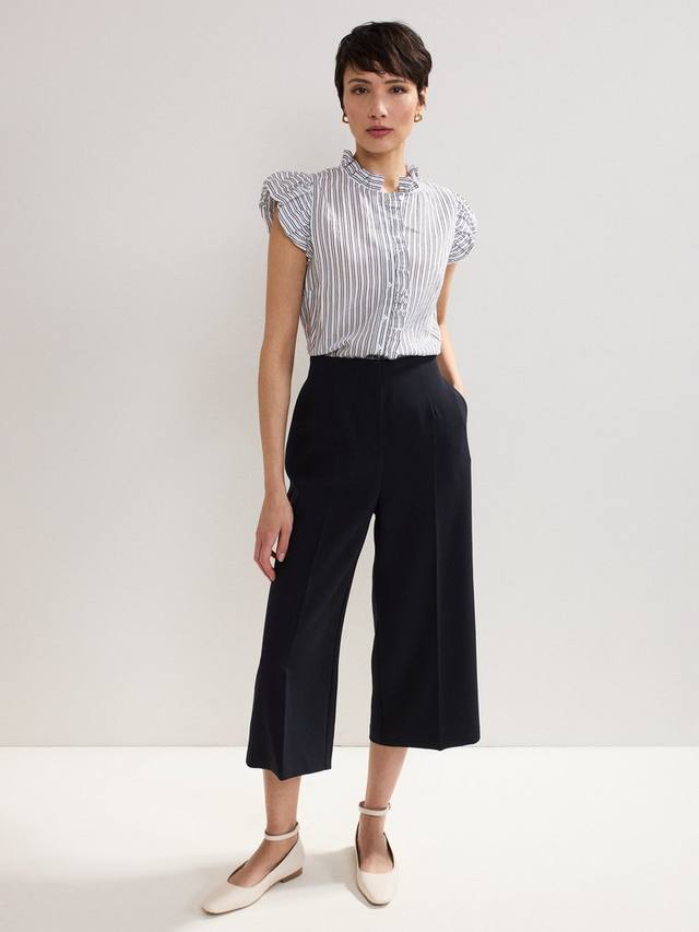 Phase Eight Ariana Frill Stripe Shirt Phase Eight Ariana Frill Stripe Shirt