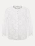 Phase Eight Daisy Cotton Poplin Blouse, Ivory