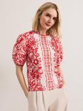 Phase Eight Vivi Floral Top, Red