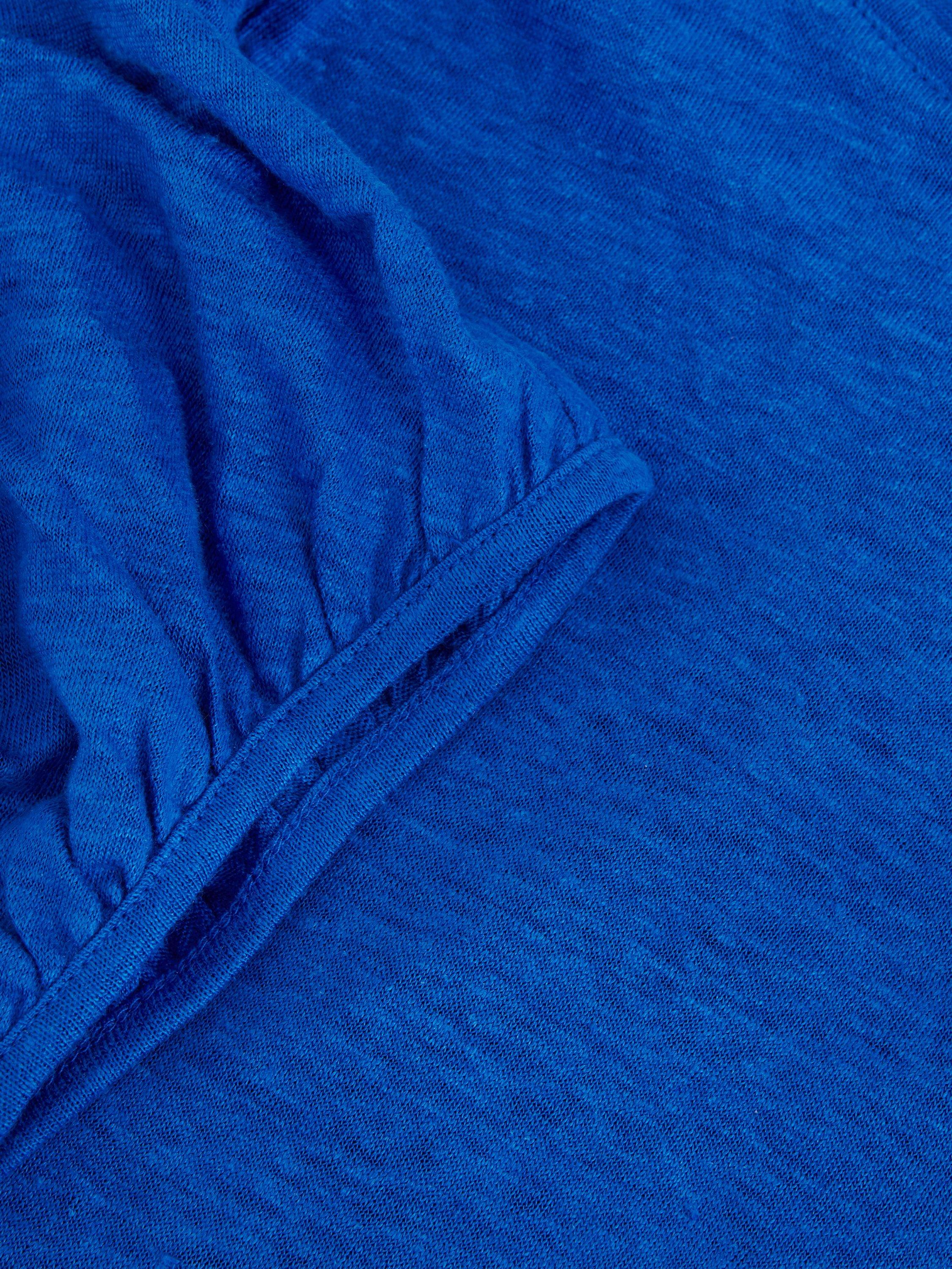 Product image 6 of 7, which shows Phase Eight Arabel Pure Linen Top, Blue, 10
