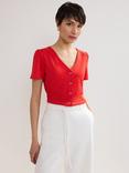 Phase Eight Lorenna Jersey Top, Red