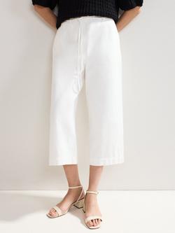 Phase Eight Aubrielle Denim Culottes, Stone, Stone