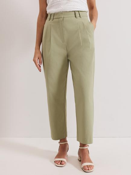 Phase Eight Loralei Tapered Chinos, Green, Brown