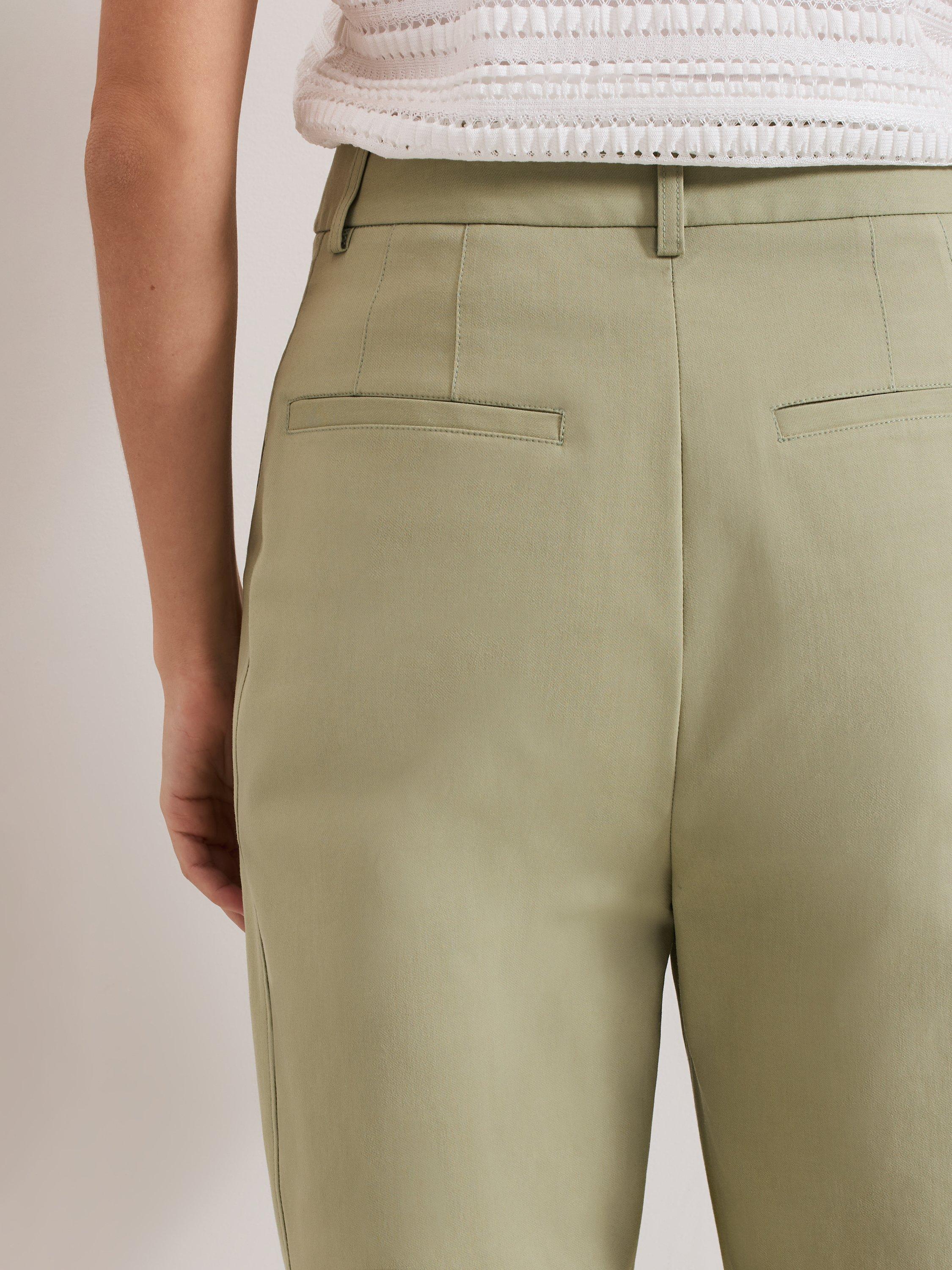 Product image 7 of 8, which shows Phase Eight Loralei Tapered Chinos, Green, 14