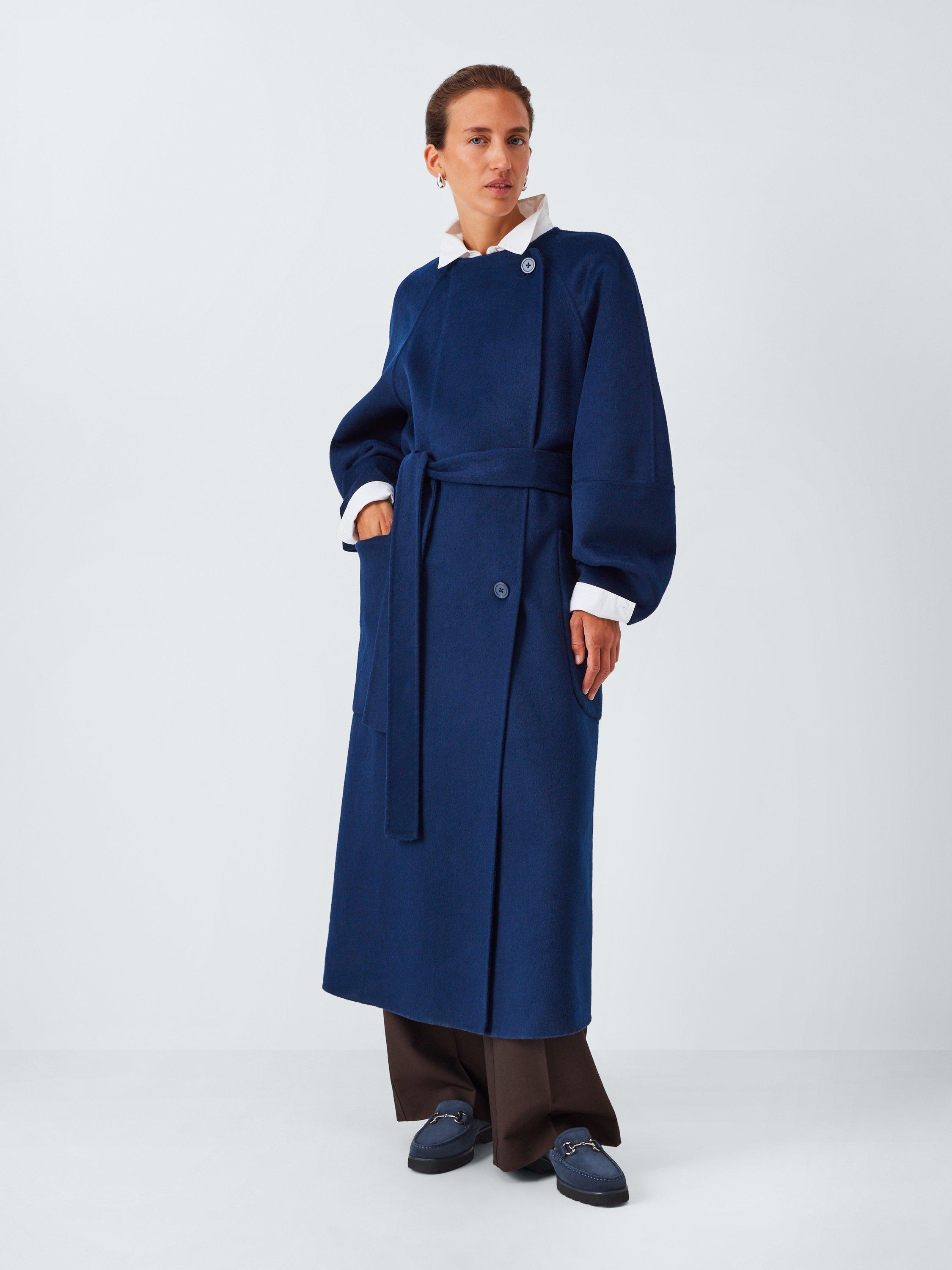 Product image 6 of 6, which shows John Lewis Orla Suede Snaffle Trim Flatform Moccasins, Navy, 3