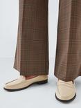 John Lewis Pennie Patent Leather Loafers, Beige