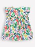 Mini Boden Kids' Juniper Cotton Frill Sleeve Top, Multi Coral Cove