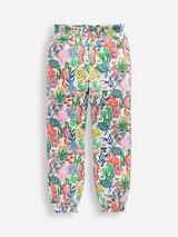 Mini Boden Kids' Cotton Holiday Trouser, Multi Coral Cove