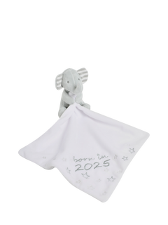 JoJo Maman Bébé Baby Born in 2025 Elephant Comforter, Grey, One Size