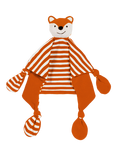 JoJo Maman Bébé Baby Breton Stripe Fox Comforter, Orange