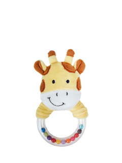 JoJo Maman Bébé Baby Giraffe Ring Rattle, Multi, One Size