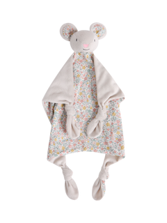 JoJo Maman Bébé Baby Floral Mouse Comforter, Pink