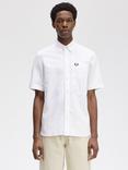 Fred Perry Cotton Regular Fit Oxford Shirt, White