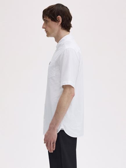Fred Perry Cotton Regular Fit Oxford Shirt - view 2, White