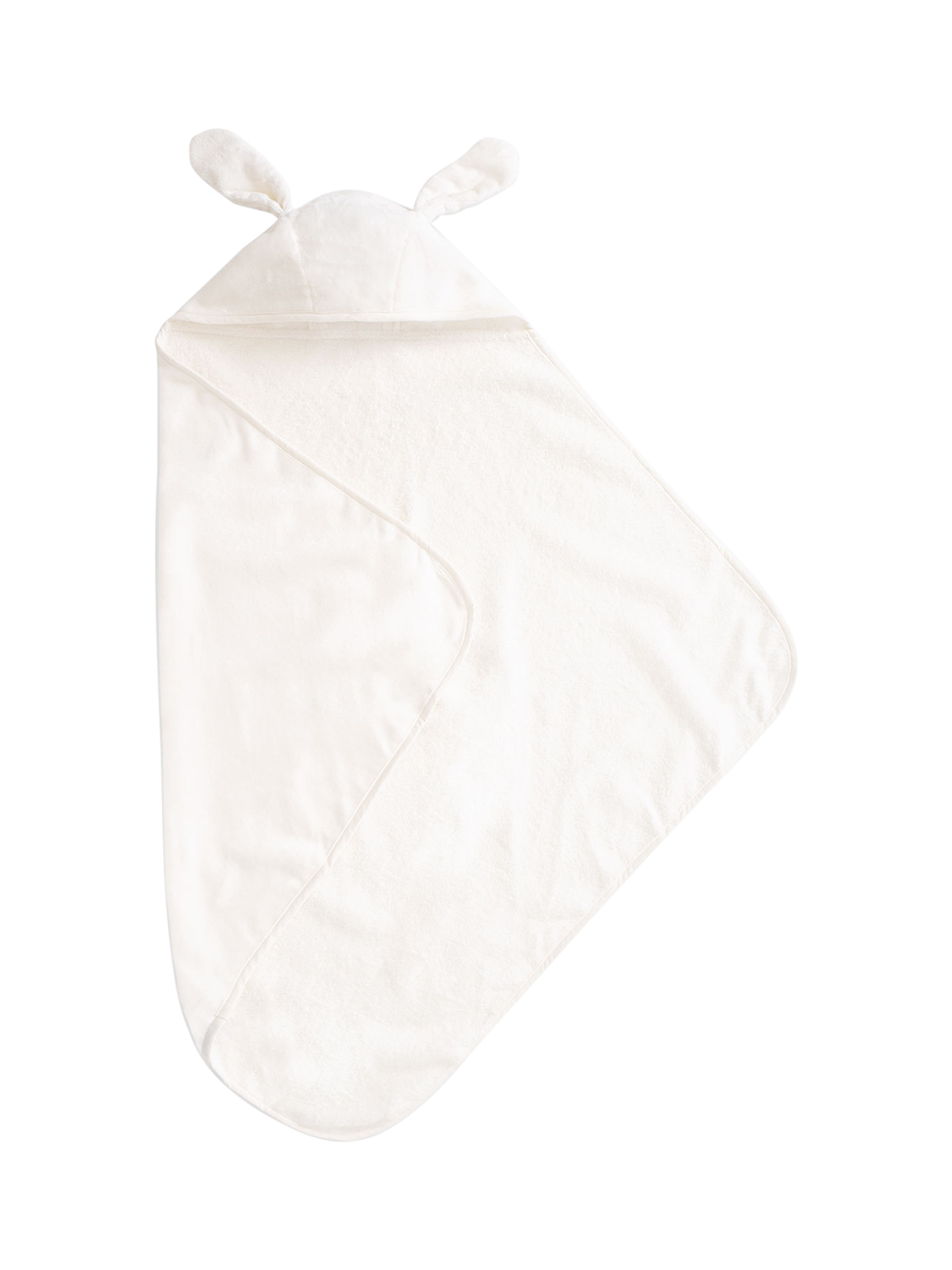 JoJo Maman Bébé Bunny Hooded Towel, Natural Cream