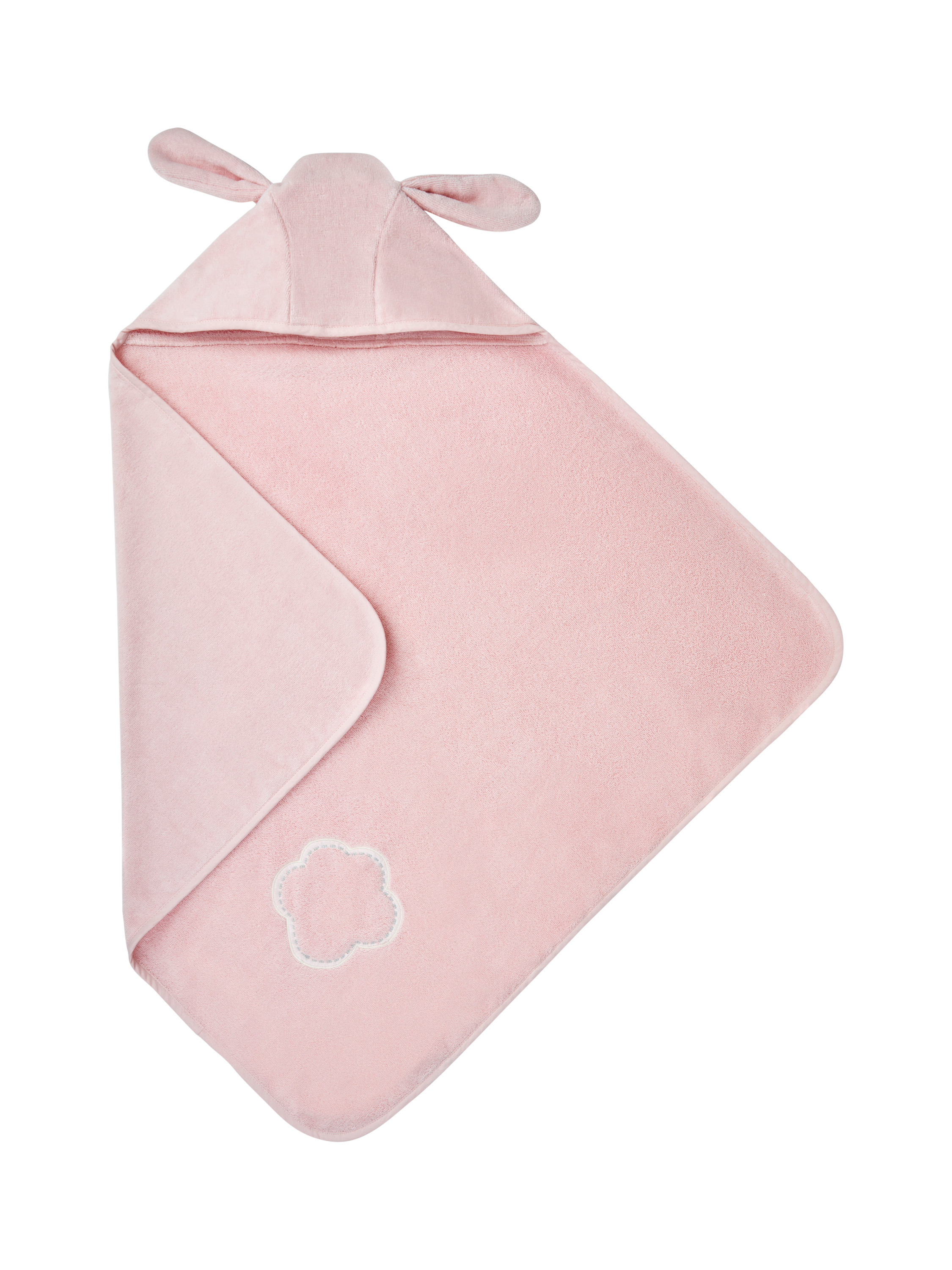 JoJo Maman Bébé Bunny Hooded Towel, Pink, One Size