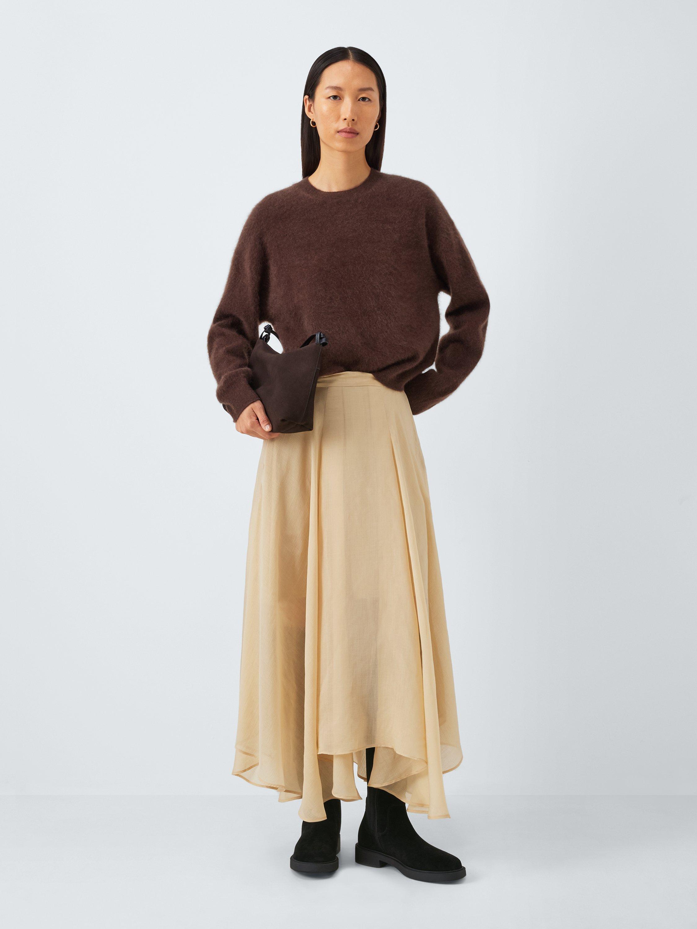 Product image 6 of 6, which shows John Lewis Taia Suede Stretch Over The Knee Boots, Black, 3