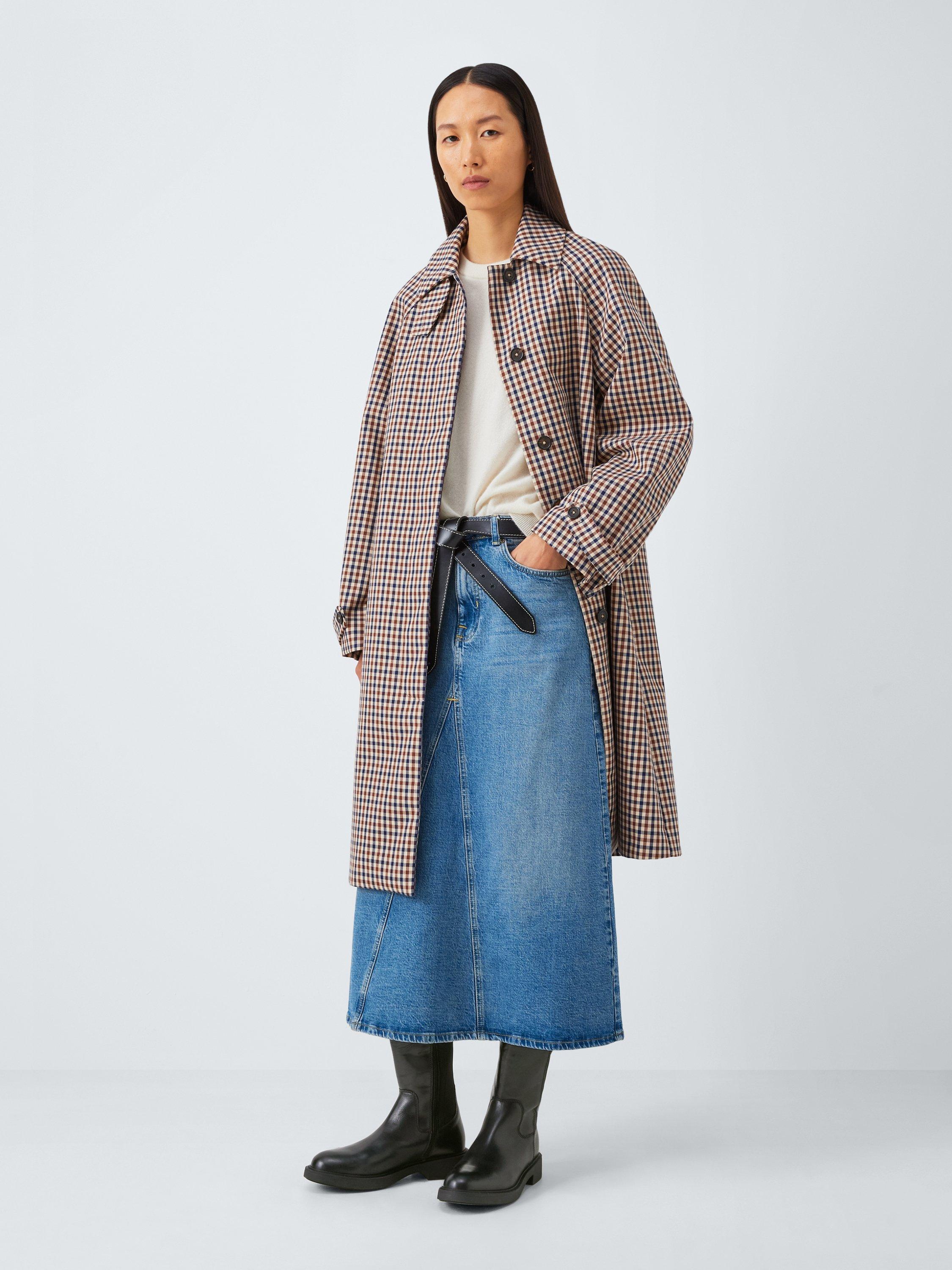 Product image 6 of 6, which shows John Lewis Taia Leather Stretch Over the Knee Flat Boots, Black, 3