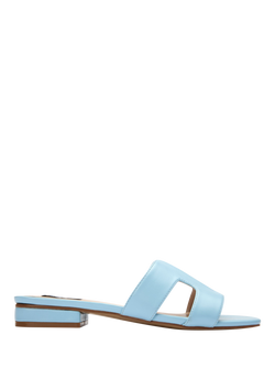 V.GAN  Vegan Bok Slide Sandals, Light Blue