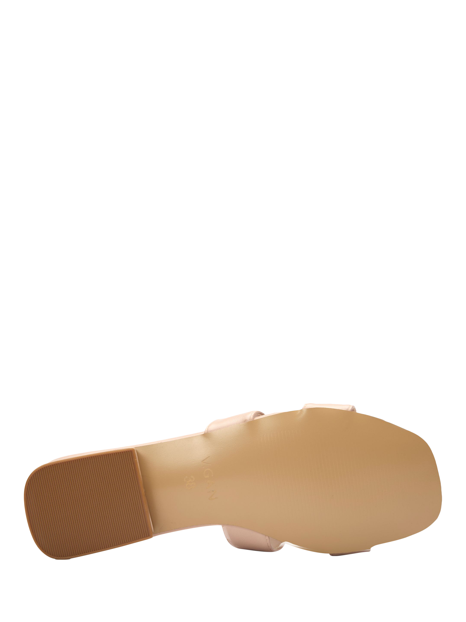 Product image 4 of 11, which shows V.GAN  Vegan Bok Slide Sandals, Taupe, 3