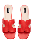V.GAN  Vegan Bok Slide Sandals, Red