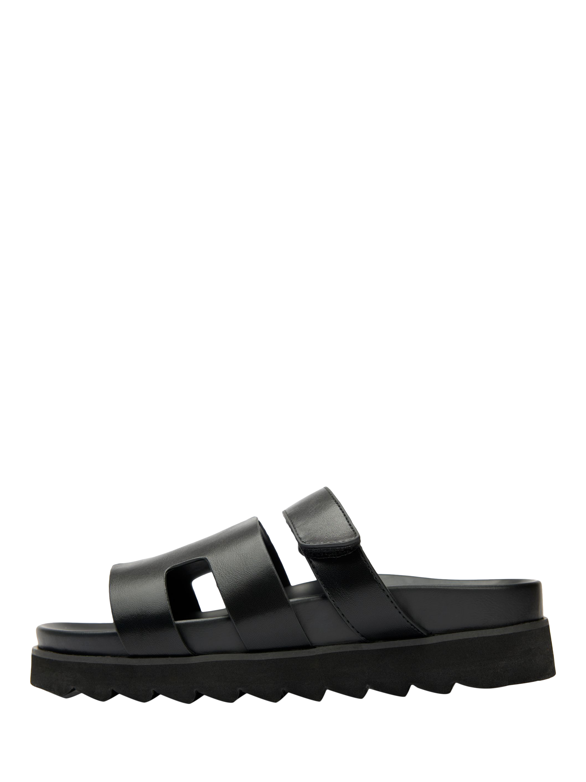 Product image 4 of 4, which shows V.GAN Vegan Shea Slide Sandals, Black, 3